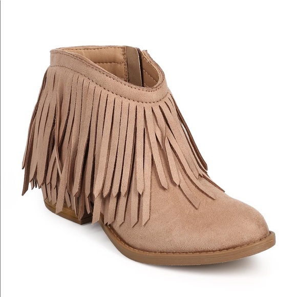 Soda Shoes - Western Fringe Booties